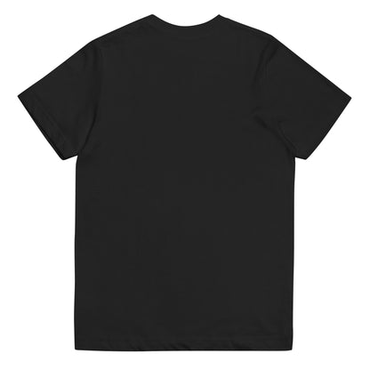  Kids T-Shirt - Black  - Back flat lay view - Byron Bay design on front - Genuine Byron Bay Merchandise | Produced by Go Sea Kayak Byron Bay 