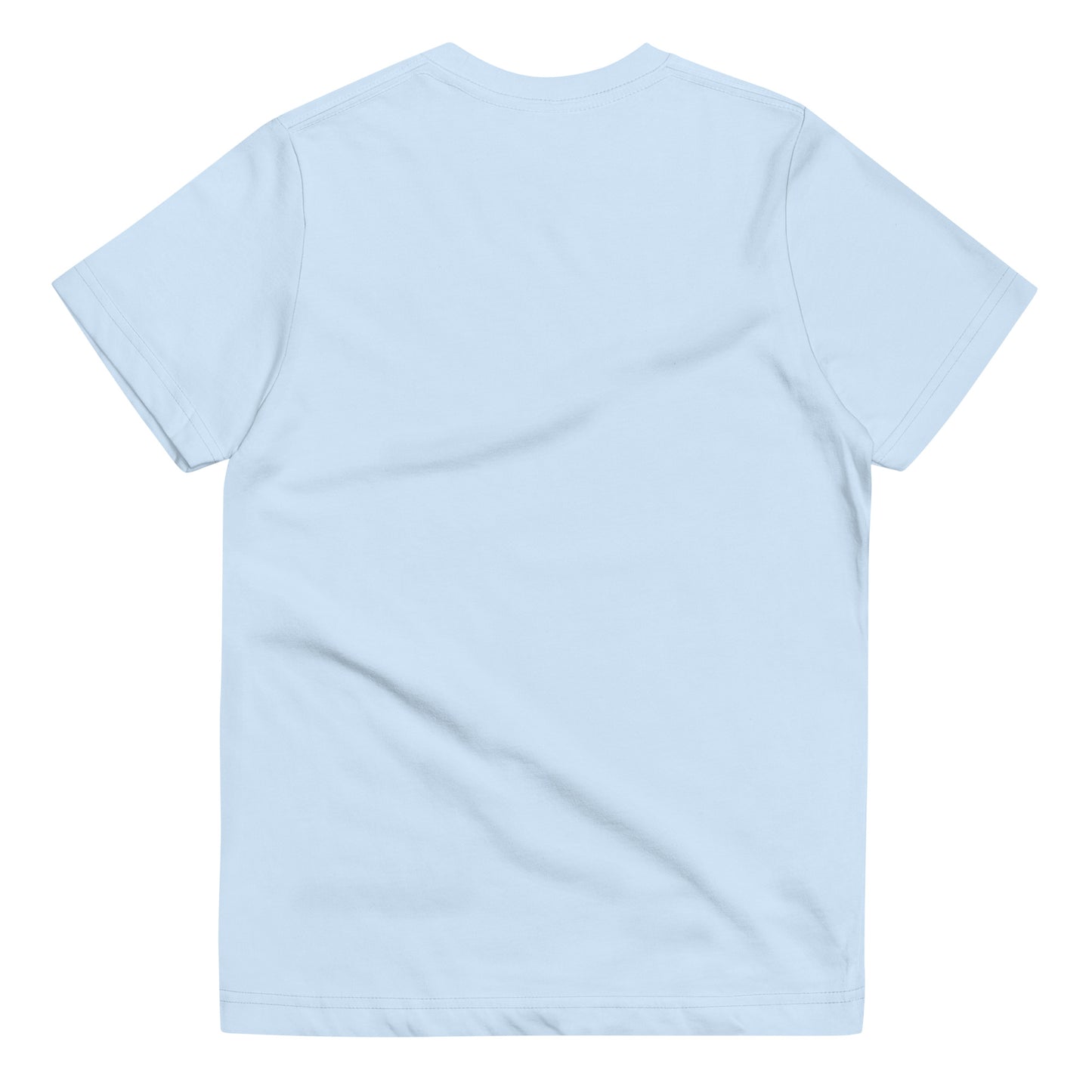  Kids T-Shirt - Light Blue - Back flat lay view - Go Sea Kayak Byron Bay Crew (issue 2018-2019) logo on front - Genuine Byron Bay Merchandise | Produced by Go Sea Kayak Byron Bay 